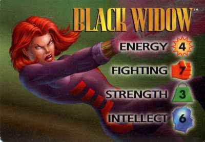 Black Widow 4-Grid Character Card